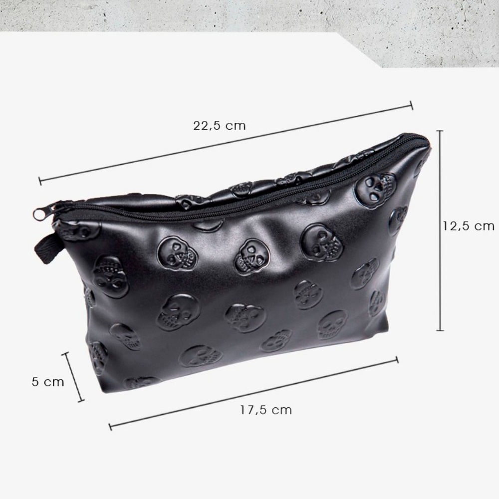 3D Skull Cosmetic Bag - Picture 4 of 4